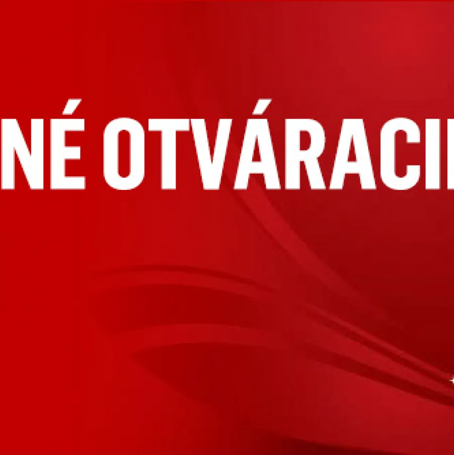 OTVÁRACIE HODINY V DECEMBRI