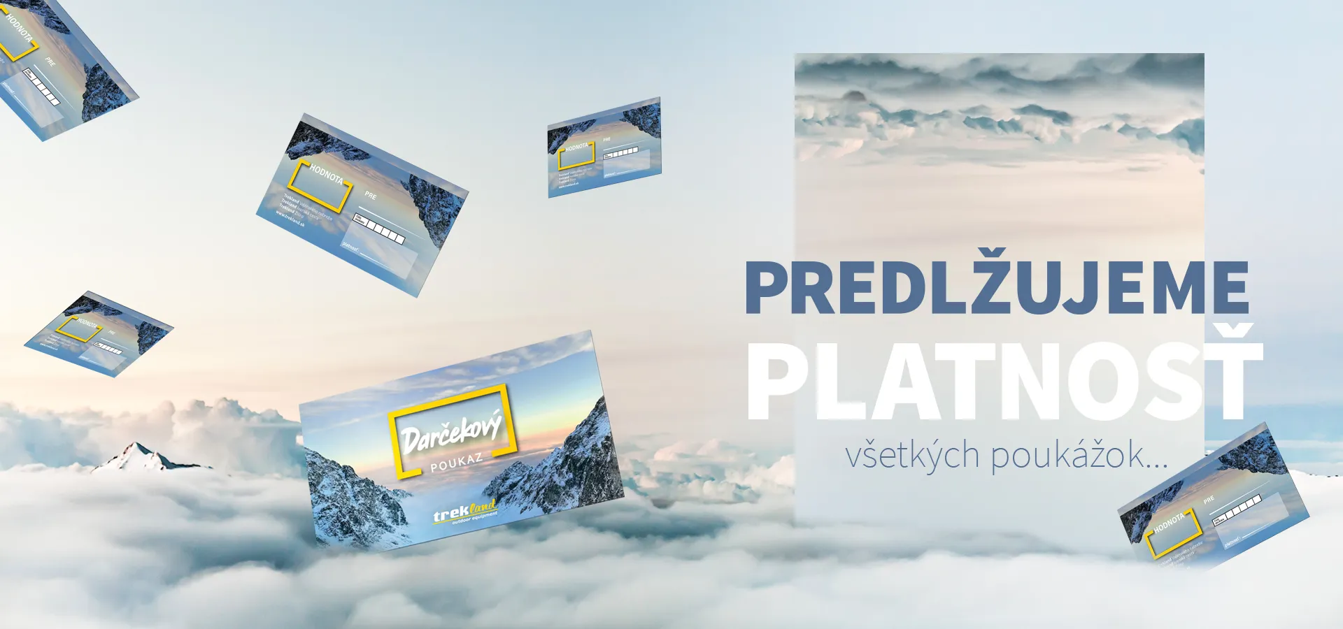 Predlžujeme platnosť poukážok
