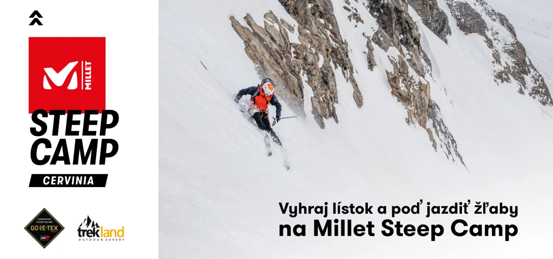 Súťaž Millet Steep Camp o lyžovačku v Cervinii