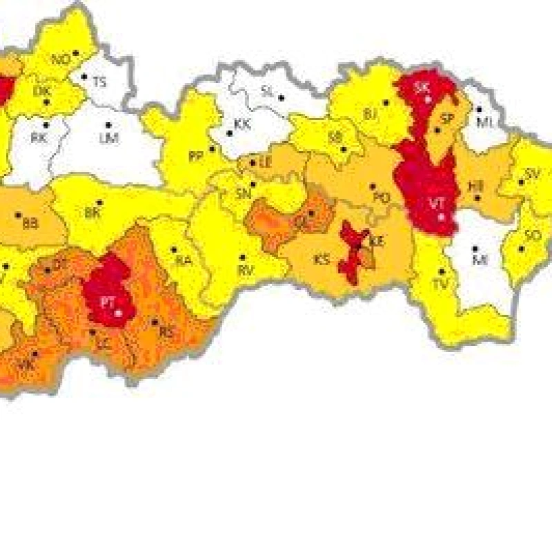 Ohniská výskytu kliešťa na Slovensku a v Európe